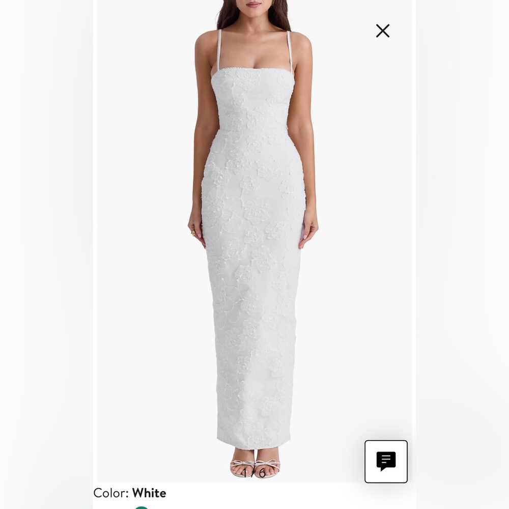 NWT - Gorgeous white floral Maxi from House of CB.